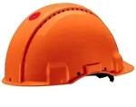3M G3000 Schutzhelm G30MUO in Orange, bel&uuml;ftet, mit Uvicator, Ratsche und
