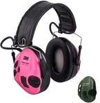3M PELTOR SportTac, 26 dB, Pinke/Gr&uuml;n Kapseln, Faltbarer Kopfb&uuml;gel,