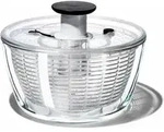 OXO Good Grips Salatschleuder aus Glas, 11262700, Abnehmbar Servieren Sieb Bremse