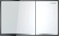 Geberit 115640SI1, Geberit Sigma60 WC-Bet&auml;tigungsplatte f&uuml;r 2-Mengen-Sp&uuml;lung,