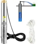 VEVOR 88,9 mm Tiefbrunnenpumpe 750W Brunnenpumpe 105L/min Tauchpumpe max.