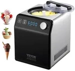 VEVOR Kompressor Eismaschine Eiscrememaschine 2 L, 180 W Frozen Joghurtbereiter