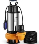 VEVOR Schmutzwasserpumpe mit var. Schwimmerschalter Tauchpumpe 2200W Gartenpumpe