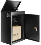 VEVOR Paketbriefkasten 39x27x52,2cm Paketbox 0,8mm verzinkter Stahl Paketkasten mit