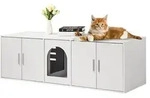 VEVOR Katzentoilettengeh&auml;use f&uuml;r 2 Katzen, Katzentoilettenm&ouml;bel versteckt mit