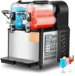 VEVOR kommerzielle Slusheis Maschine 3 L x 2 Doppeltank-Maschine f&uuml;r gefrorene