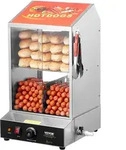 VEVOR Hot Dog Dampfgarer, 37L, 2-stufiger Hot Dog H&uuml;tten-Dampfgarer,...