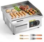 VEVOR Elektro-Grillplatte 2000 W 355 x 300 mm (Grillbereich), 50-300 &deg;C