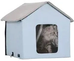 VEVOR Katzenh&uuml;tte 47x42x47 cm, Katzenhaus, Katzenh&ouml;hle, Katzenunterschlupf...