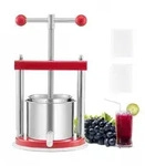 VEVOR Obstweinpresse Obstm&uuml;hle Apfelm&uuml;hle (1,65 L) mit 2 Edelstahlf&auml;sser,