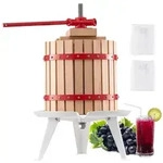 VEVOR Obstweinpresse Obstm&uuml;hle (12 L) mit Massivholzkorb mit 8 Bl&ouml;cken,...