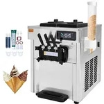 VEVOR Kommerzielle Eismaschine 18&ndash;28 L/h, 3 Geschmacksrichtungen, Italienische