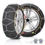 VEVOR Schneeketten Mangan-legierter Stahl Notfall-Traktions-Schneeketten,