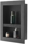 VEVOR Duschnische, 10,16x40,64x50,8 cm, Wandnische mit beweglichem Trennregal,