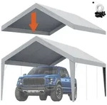 VEVOR Garagenzelt, 3,6 x 6 m, Garagendachzelt, Unterstandplane, wasserdicht und