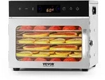 VEVOR D&ouml;rrger&auml;t D&ouml;rrautomat 6 Edelstahlschalen, elektrischer 400 W...