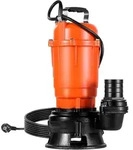 VEVOR 550W Tauchpumpe, 18000l/h, Gusseisen-Schmutzwasserpumpe mit 5,08cm...