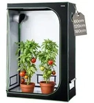 VEVOR Growzelt, 120x60x180 cm, Growbox 600D hochreflektierendes Mylar,