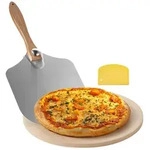 VEVOR Pizzastein Backstein 381 x 381 mm, runder Cordierit-Pizzastein, gro&szlig;e