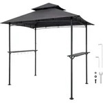 VEVOR Grillpavillon, 2430x1500x500 mm, Grill&uuml;berdachung f&uuml;r Au&szlig;engrill,...