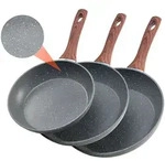 VEVOR Bratpfannen Set 3-tlg. (250 / 280 / 325 mm), Hochleistungs-Bratpfannen aus