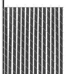 VEVOR Sichtschutzlamellen 1740 mm, einwandige vertikale Lamellen mit