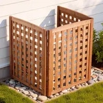 VEVOR 3 tlg. Sichtschutzzaun Klimaanlage Abdeckung, 810 x 920 mm, massiver...