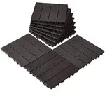 VEVOR Terrassenfliesen, 10er-Set, Balkonfliesen 30x30cm, Klickfliesen,...