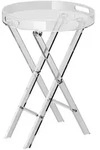VEVOR Acryl-Klapptisch mit Tablett &phi;40 x 58 cm, Acryl-Beistelltisch mit...