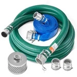 VEVOR Saugschlauch-Set, mit 50,8mm x 19,81m blauem R&uuml;cksp&uuml;lschlauch, 6,1m...