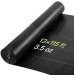 VEVOR Unkrautvlies 4x35,1 m Gartenvlies 100 g/m2, Unkrautmatte auf Rolle aus