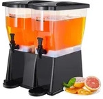 VEVOR Getr&auml;nkespender, 11 L x 2 Getr&auml;nkespender f&uuml;r Partys, Saftspender aus