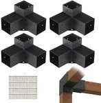 VEVOR 4er-Set Pfostenverbinder 10 x 10 cm (Innengr&ouml;&szlig;e 91,44 x 91,44 mm)...