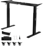 VEVOR H&ouml;henverstellbarer Schreibtisch Gestell, Elektrisches Tischgestell bis 125kg,