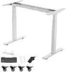 VEVOR H&ouml;henverstellbarer Schreibtisch Gestell, Elektrisch Tischgestell bis 125kg, 3