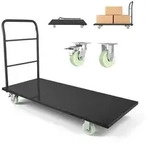 VEVOR Plattformwagen Klappbar 907 kg, Transportwagen mit Schwenkr&auml;dern & Griff,