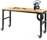 VEVOR Werkbank, h&ouml;henverstellbar, 154,9 x 50,8 cm, Garagentisch mit 79,5 cm &ndash;