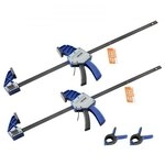 VEVOR Stangenklemmen f&uuml;r Holzbearbeitung 2 Stk. 60,96 cm &Ouml;ffnung, Quick-Grip