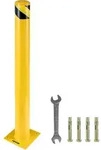 VEVOR Sicherheitspoller, Stahlpollerpfosten, 122 cm H, 14 cm T, gelbe Schilder,