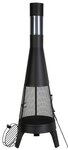 VEVOR Gartenkamin, &phi;508x1495 mm Terrassenofen, konischer Kamin zum Grillen &