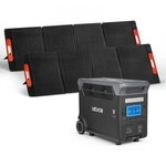 VEVOR Tragbare Powerstation, mit 2 Stk. 200-W-Solarpanels, 3000-W-Solargenerator,