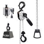 VEVOR Mini Hebelzug, 1/4T Kapazit&auml;t, Handkettenzug, 1,5 m Hub,