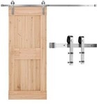 VEVOR Schiebet&uuml;rsystem 183 cm Laufschiene, Schiebet&uuml;rbeschlag Tragkraft 150...