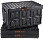 VEVOR 3er-Set 45L Profi Klappbox aus PP Transportbox mit Deckel Faltbarer