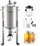 VEVOR konischer G&auml;rbeh&auml;lter Edelstahl 60 L G&auml;rtank f&uuml;r Heimbrauen, G&auml;rkessel mit
