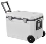 VEVOR tragbare K&uuml;hlbox (45 Qt / 64 Dosen) mit Eisspeicherung & robusten Griffen &