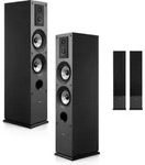 VEVOR Passiv Standlautsprecher Paar, 3-Wege-System mit 1,91 cm & 2,54 cm...