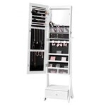 VEVOR Spiegel-Schmuckschrank, Standspiegel mit Aufbewahrung, abschlie&szlig;barer