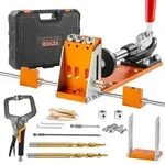 VEVOR Pocket Hole Jig Kit Dreitaschenloch mit Schraubenschl&uuml;ssel &