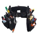 VEVOR Werkzeugg&uuml;rtel, 18 Taschen, Profi-Handwerkerg&uuml;rtel, Hammerhalter,